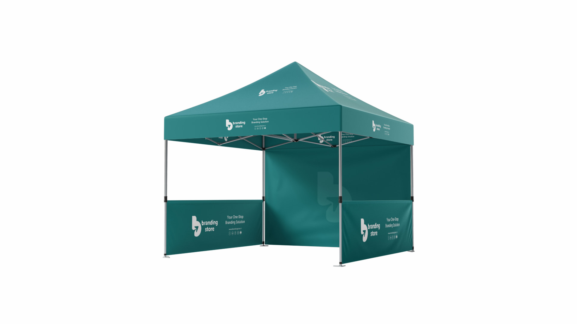 Gazebo branding display by Shine Ad Agency