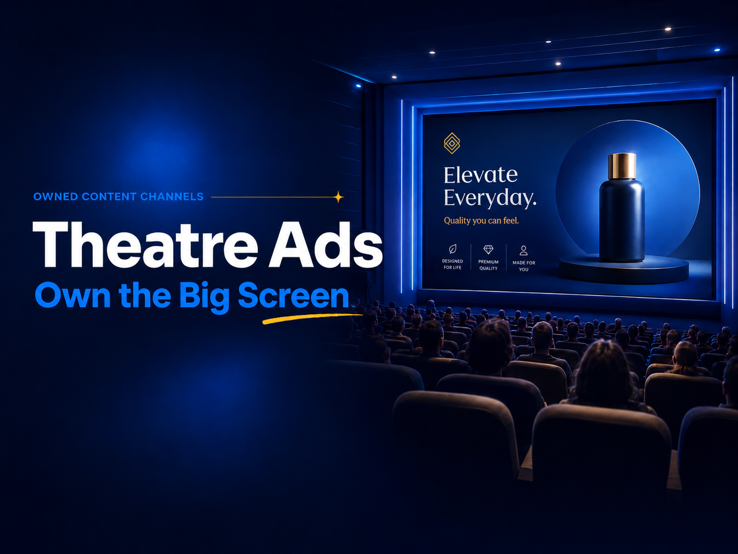 Cinema Theatres advertising by Shine Ad Agency