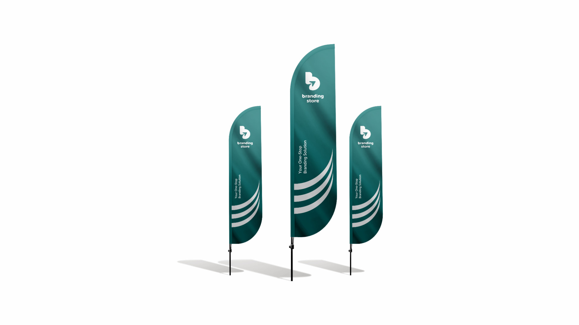 Flags branding display by Shine Ad Agency