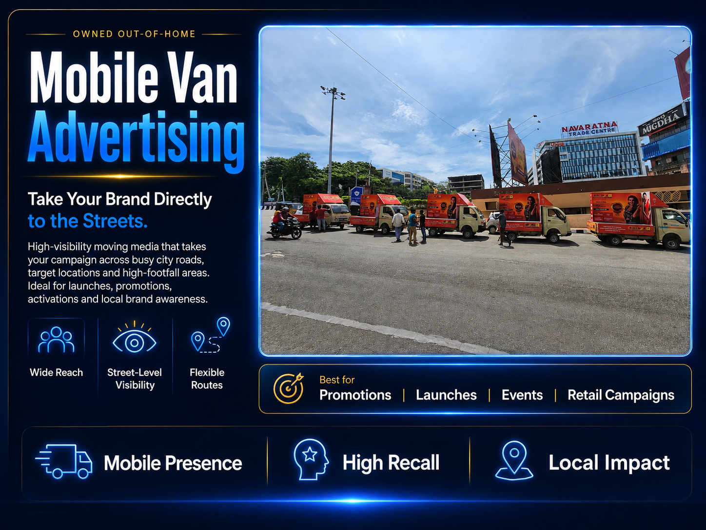 On-ground activation fleet advertising by Shine Ad Agency