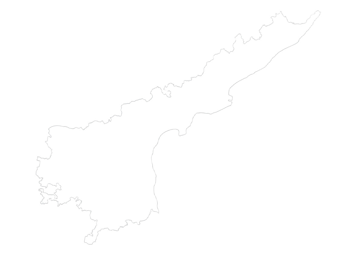 Andhra Pradesh state outline with Vizag marked